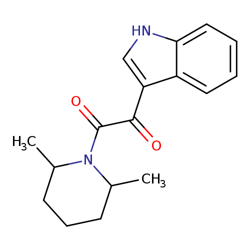 1-(2,6-dimethylpiperidin-1-yl)-2-(1H-indol-3-yl)ethane-1,2-dione