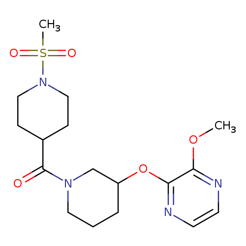 2-{[1-(1-methanesulfonylpiperidine-4-carbonyl)piperidin-3-yl]oxy}-3-methoxypyrazine