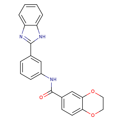 N-[3-(1H-1,3-benzodiazol-2-yl)phenyl]-2,3-dihydro-1,4-benzodioxine-6-carboxamide