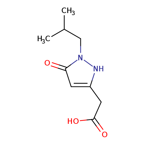 2-[1-(2-methylpropyl)-5-oxo-2,5-dihydro-1H-pyrazol-3-yl]acetic acid