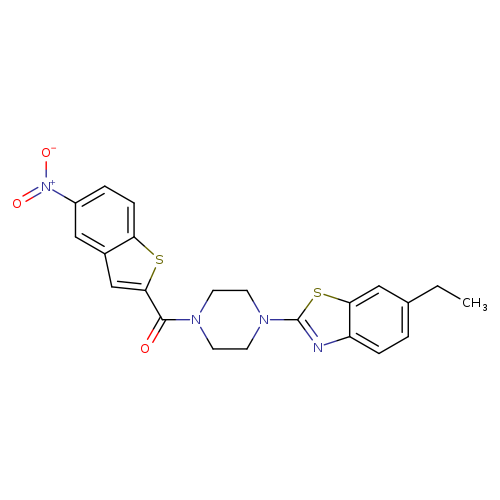 6-ethyl-2-[4-(5-nitro-1-benzothiophene-2-carbonyl)piperazin-1-yl]-1,3-benzothiazole
