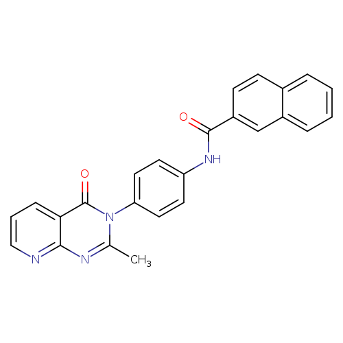 N-(4-{2-methyl-4-oxo-3H,4H-pyrido[2,3-d]pyrimidin-3-yl}phenyl)naphthalene-2-carboxamide