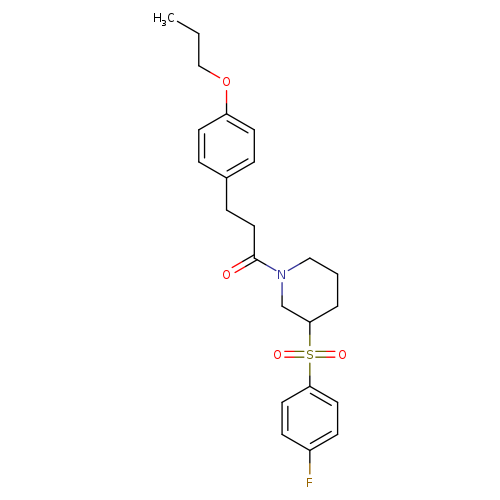 1-[3-(4-fluorobenzenesulfonyl)piperidin-1-yl]-3-(4-propoxyphenyl)propan-1-one