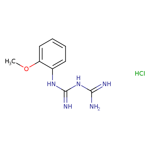 1-carbamimidamido-N-(2-methoxyphenyl)methanimidamide hydrochloride