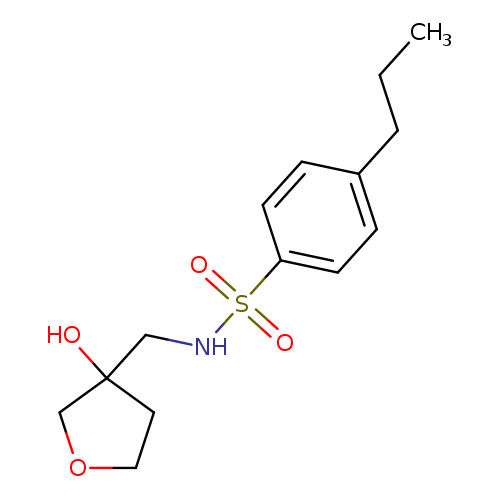 N-[(3-hydroxyoxolan-3-yl)methyl]-4-propylbenzene-1-sulfonamide