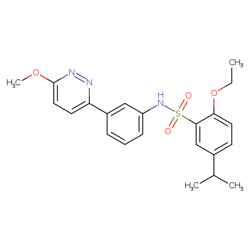 2-ethoxy-N-[3-(6-methoxypyridazin-3-yl)phenyl]-5-(propan-2-yl)benzene-1-sulfonamide