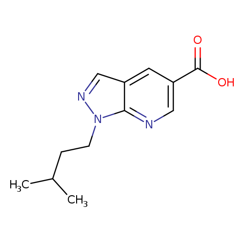 1-(3-methylbutyl)-1H-pyrazolo[3,4-b]pyridine-5-carboxylic acid