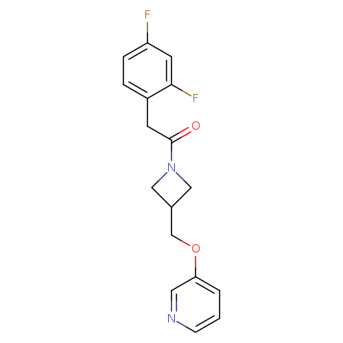 2-(2,4-difluorophenyl)-1-{3-[(pyridin-3-yloxy)methyl]azetidin-1-yl}ethan-1-one