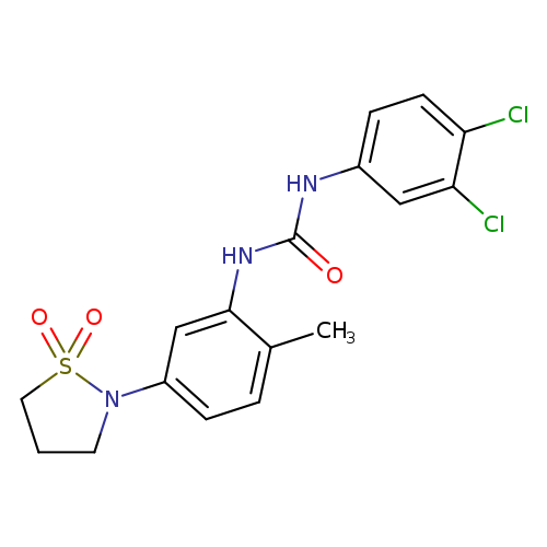 1-(3,4-dichlorophenyl)-3-[5-(1,1-dioxo-1lambda6,2-thiazolidin-2-yl)-2-methylphenyl]urea