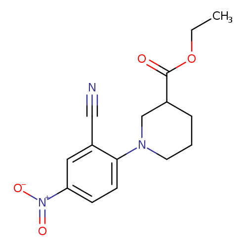 ETHYL 1-(2-CYANO-4-NITROPHENYL)PIPERIDINE-3-CARBOXYLATE