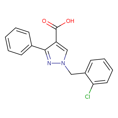 1-[(2-chlorophenyl)methyl]-3-phenyl-1H-pyrazole-4-carboxylic acid