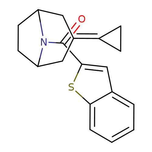 8-(1-benzothiophene-2-carbonyl)-3-cyclopropylidene-8-azabicyclo[3.2.1]octane