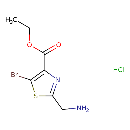 ethyl2-(aminomethyl)-5-bromo-1,3-thiazole-4-carboxylatehydrochloride