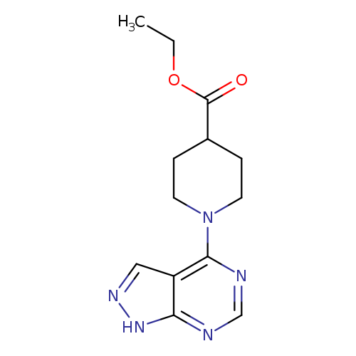 ethyl 1-{1H-pyrazolo[3,4-d]pyrimidin-4-yl}piperidine-4-carboxylate