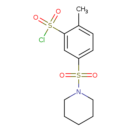 2-methyl-5-(piperidine-1-sulfonyl)benzene-1-sulfonyl chloride