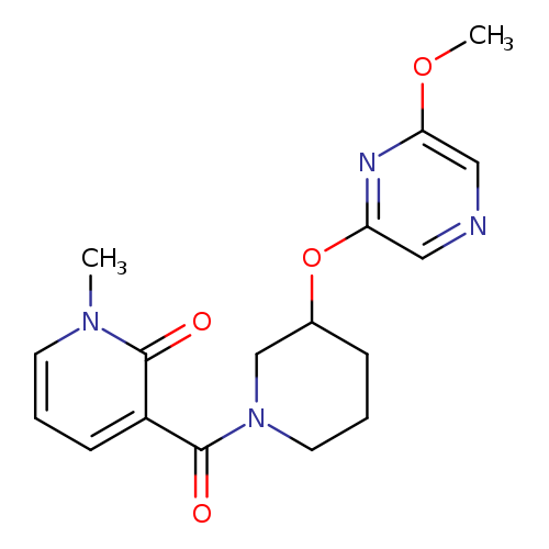 3-{3-[(6-methoxypyrazin-2-yl)oxy]piperidine-1-carbonyl}-1-methyl-1,2-dihydropyridin-2-one
