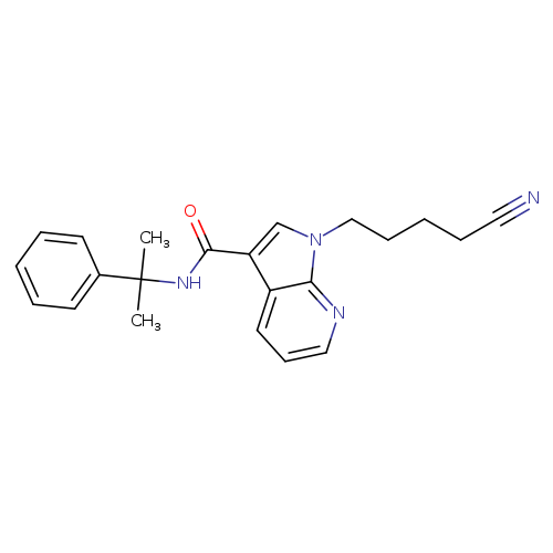 1-(4-cyanobutyl)-N-(1-methyl-1-phenylethyl)-1H-pyrrolo[2,3-b]pyridine-3-carboxamide