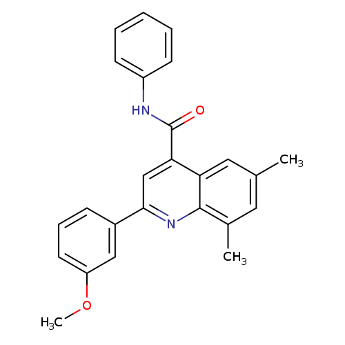 2-(3-methoxyphenyl)-6,8-dimethyl-N-phenyl-4-quinolinecarboxamide
