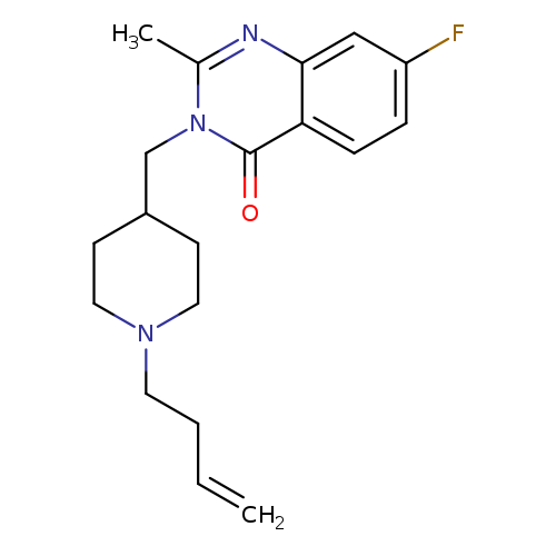 3-{[1-(but-3-en-1-yl)piperidin-4-yl]methyl}-7-fluoro-2-methyl-3,4-dihydroquinazolin-4-one