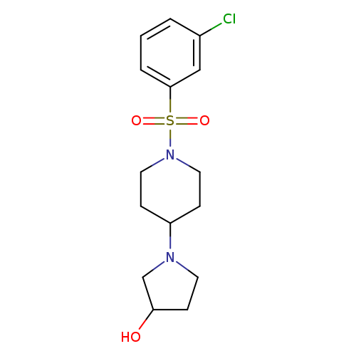 1-[1-(3-chlorobenzenesulfonyl)piperidin-4-yl]pyrrolidin-3-ol