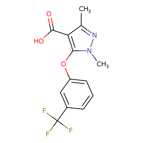 1,3-Dimethyl-5-(3-(trifluoromethyl)phenoxy)-1H-pyrazole-4-carboxylic acid