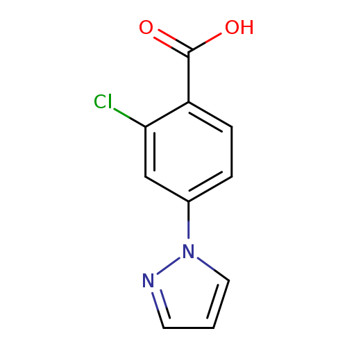 2-chloro-4-(1H-pyrazol-1-yl)benzenecarboxylic acid