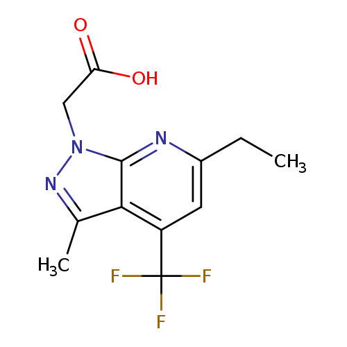 2-(6-Ethyl-3-methyl-4-(trifluoromethyl)-1H-pyrazolo[3,4-b]pyridin-1-yl)acetic acid
