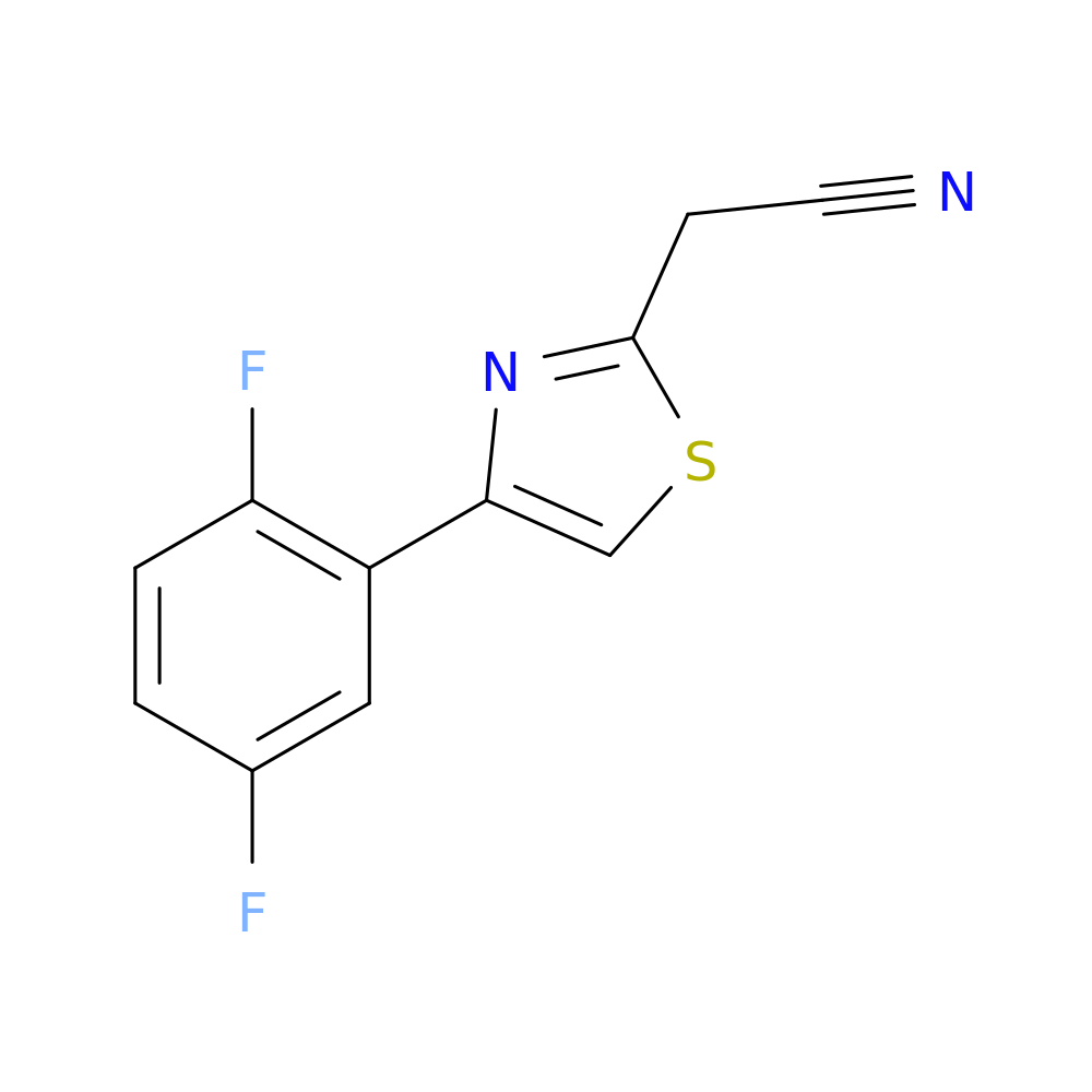 2-[4-(2,5-difluorophenyl)-1,3-thiazol-2-yl]acetonitrile