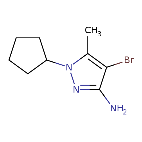 4-Bromo-1-cyclopentyl-5-methyl-1H-pyrazol-3-amine
