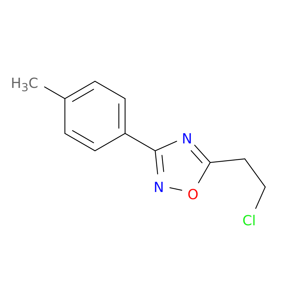 5-(2-chloroethyl)-3-(4-methylphenyl)-1,2,4-oxadiazole