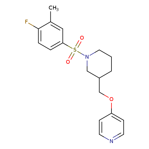 4-{[1-(4-fluoro-3-methylbenzenesulfonyl)piperidin-3-yl]methoxy}pyridine