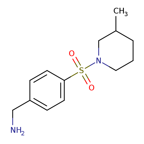{4-[(3-methylpiperidin-1-yl)sulfonyl]phenyl}methanamine