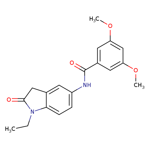 N-(1-ethyl-2-oxo-2,3-dihydro-1H-indol-5-yl)-3,5-dimethoxybenzamide