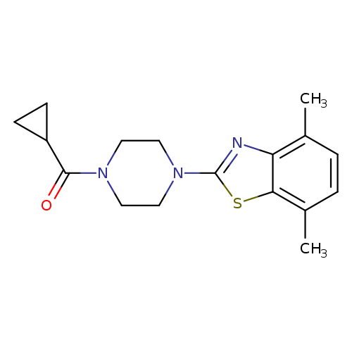 2-(4-cyclopropanecarbonylpiperazin-1-yl)-4,7-dimethyl-1,3-benzothiazole