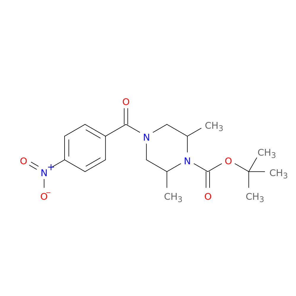 cis-1-Boc-2,6-dimethyl-4-(4-nitrobenzoyl)piperazine