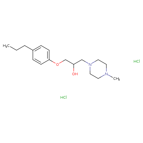 1-(4-methylpiperazin-1-yl)-3-(4-propylphenoxy)propan-2-ol dihydrochloride
