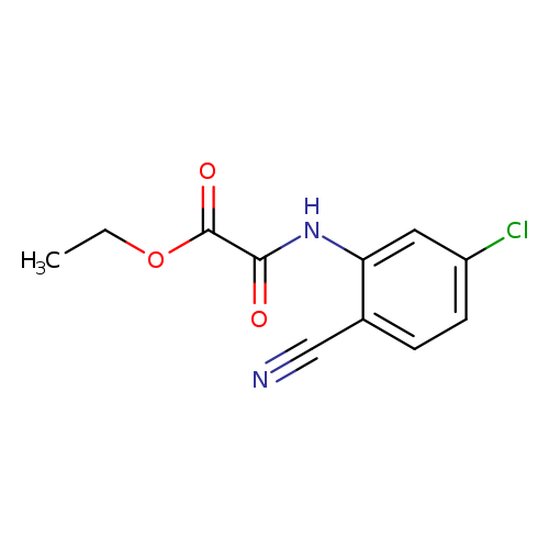 ACETIC ACID, 2-[(5-CHLORO-2-CYANOPHENYL)AMINO]-2-OXO-, ETHYL ESTER