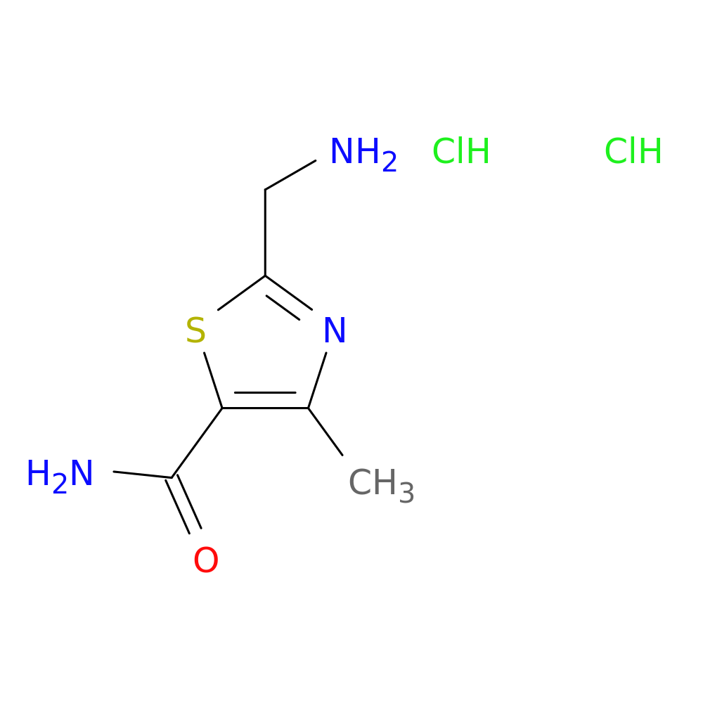 2-(aminomethyl)-4-methyl-1,3-thiazole-5-carboxamide dihydrochloride