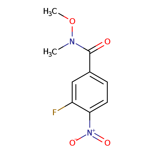 Benzamide, 3-fluoro-N-methoxy-N-methyl-4-nitro-