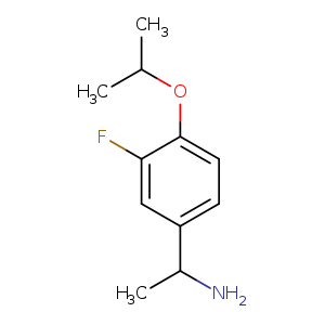 1-[3-Fluoro-4-(propan-2-yloxy)phenyl]ethan-1-amine