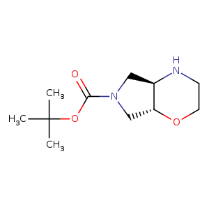 Pyrrolo[3,4-b]-1,4-oxazine-6(2H)-carboxylic acid, hexahydro-, 1,1-dimethylethyl ester, (4aR,7aR)-rel-