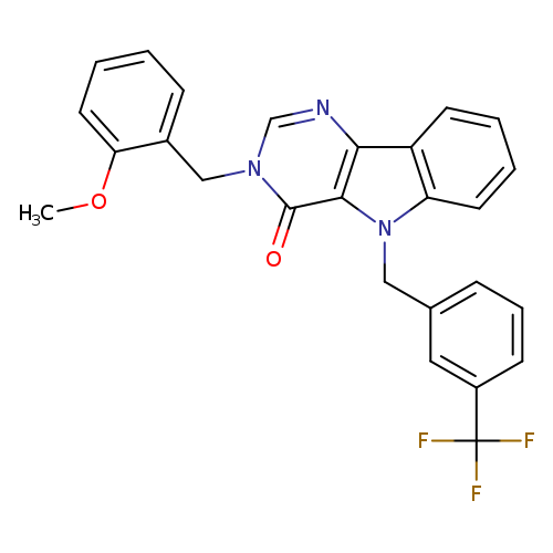 3-[(2-methoxyphenyl)methyl]-5-{[3-(trifluoromethyl)phenyl]methyl}-3H,4H,5H-pyrimido[5,4-b]indol-4-one