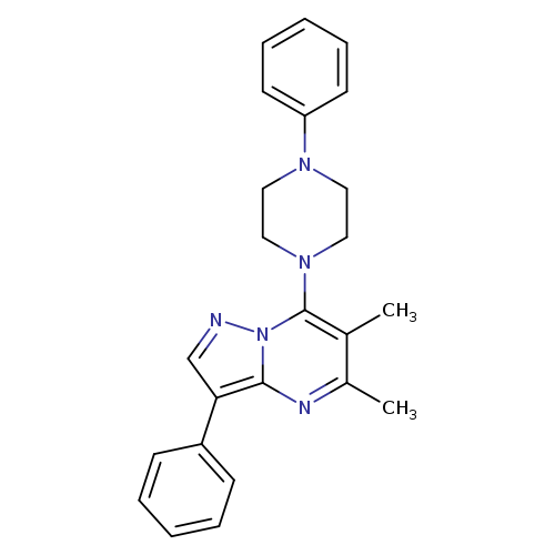 1-{5,6-dimethyl-3-phenylpyrazolo[1,5-a]pyrimidin-7-yl}-4-phenylpiperazine