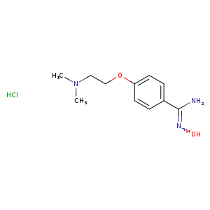 4-[2-(dimethylamino)ethoxy]-N'-hydroxybenzene-1-carboximidamide hydrochloride
