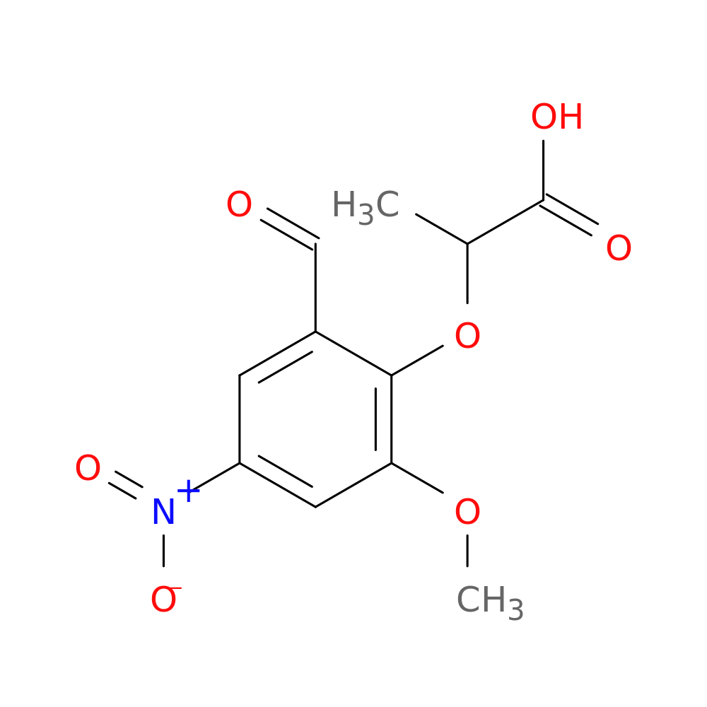 2-(2-Formyl-6-methoxy-4-nitrophenoxy)propanoic acid