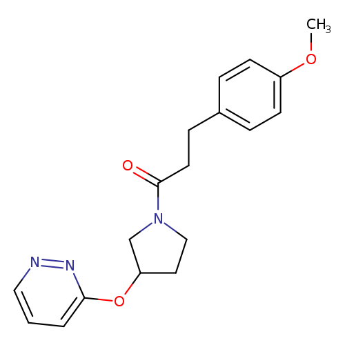 3-(4-methoxyphenyl)-1-[3-(pyridazin-3-yloxy)pyrrolidin-1-yl]propan-1-one