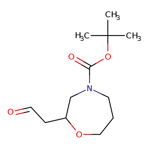 tert-butyl2-(2-oxoethyl)-1,4-oxazepane-4-carboxylate