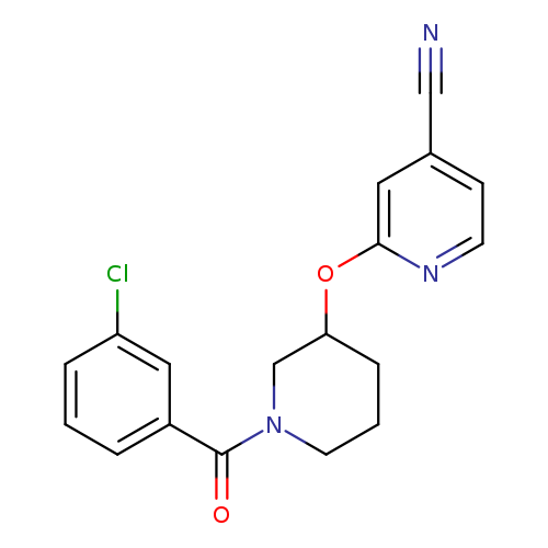 2-{[1-(3-chlorobenzoyl)piperidin-3-yl]oxy}pyridine-4-carbonitrile