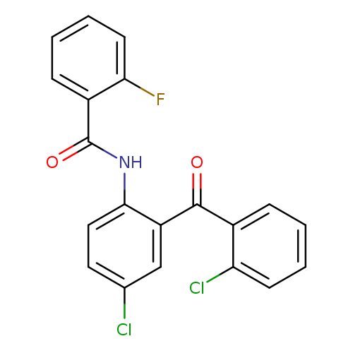 N-[4-chloro-2-(2-chlorobenzoyl)phenyl]-2-fluorobenzamide