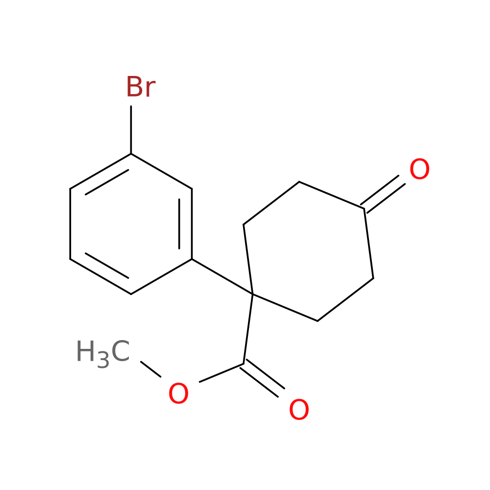 Methyl 1-(3-bromophenyl)-4-oxocyclohexanecarboxylate